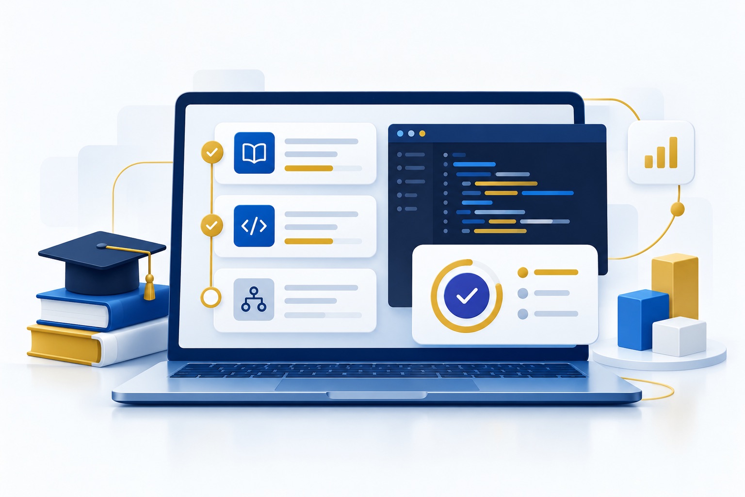Illustration : parcours pratique de formation numérique